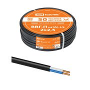 Кабель ВВГ-П нг(А)-LS 2х2,5 ок(N)-0,66 ГОСТ (50м) TDM