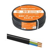 Кабель ВВГ-П нг(А)-LS 3х2,5 ок(N, PE)-0,66 ГОСТ (50м) TDM
