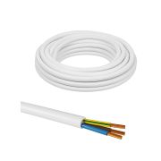 Провод ПВС 3х1 ГОСТ (5м), белый TDM