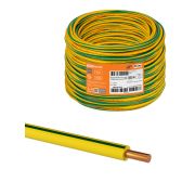 Провод ПуВ (ПВ-1) 1х1,5 ГОСТ (500м), желто-зеленый TDM