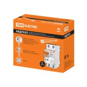 Автоматический Выключатель Дифференциального тока селективного типа АВДТ 63S 2P(1P+N) C32 300мА 6кА тип АС TDM