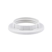 Кольцо для патрона Е14, термостойкий пластик, белый, Б/Н TDM