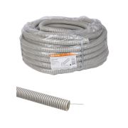 Труба гофрированная ПВХ d 32 с зондом (50 м) тяжелая 750Н серая TDM