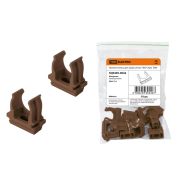 Крепеж-клипса для трубы 20 мм (10шт) «ЭКО» (бук) TDM