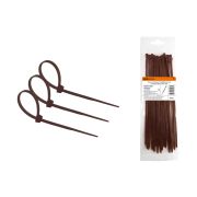 Хомут нейлоновый 3.6х200мм (венге) (25 штук) серия «ЭКО» TDM