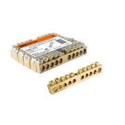 Шина «N» нулевая 8х12мм 10/1 (10 групп/крепеж по центру) TDM