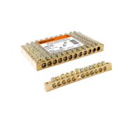 Шина «N» нулевая 8x12мм 12/2 (12 групп/крепеж по краям) TDM