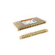 Шина «N» нулевая 8x12мм 16/2 (16 групп/крепеж по краям) TDM