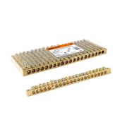 Шина «N» нулевая 8x12мм 20/2 (20 групп/крепеж по краям) TDM