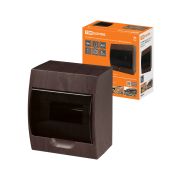 Бокс ЩРН-П-8 модулей навесной пластик IP41 «Эко» (бук) TDM