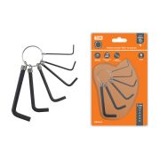 Набор ключей «HEX» на кольце  6 шт.: 1.5 - 6 мм, углеродистая сталь, блистер «Гранит» TDM