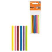 Клеевые стержни универсальные цветные, 7 мм x 100 мм, набор 6 шт, «Алмаз» TDM