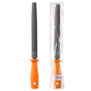 Рашпиль полукруглый длина 200 мм, пластиковая рукоятка «Рубин» TDM