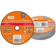 Диск отрезной по металлу, 230х2,5х22,2, тип 41, A30SBF, серия «Рубин», TDM