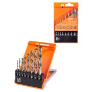 Набор сверл по металлу, 8 шт. (3-4-5-6-7-8-9-10) мм, полир., HSS, ц. хв., пластик. уп., «Рубин» TDM