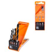 Набор сверл по дереву, 5 шт. (4-5-6-8-10) мм, полир., HSS, пласт. уп., «Рубин» TDM