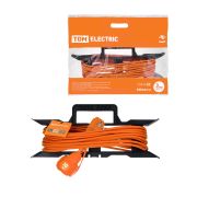 Удлинитель-шнур силовой на рамке УШз16 TDM (штепс. гнездо/30м ПВС 3х1,5) У1-13046