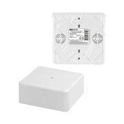 Коробка распаячная КР 100х100х44 ОП белая, IP40, инд. штрихкод TDM