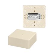 Коробка распаячная КР 100х100х44 ОП, сл. кость, IP40, инд. штрихкод TDM