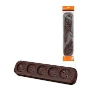 Колодка розеточная 5 гнезд 2П б/з 10А 250В «Эко» (бук) TDM