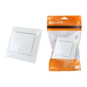 Выключатель на 2 направления 1 кл. 10А белый «Лама» TDM