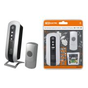 Звонок беспроводной на батарейках ЗББ-11/М1-36М (36 мелодий, кнопка IP44, 2х1,5В АА, многокодовый) TDM