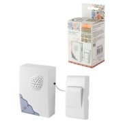 Звонок проводной на батарейках «народный» ЗПБ-Н-11/1-32М (32 мелодии, кнопка IP30, 2х1,5В АА)