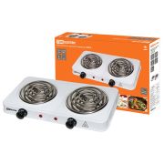 Электроплитка двухконф.ЭПС2 230 В, 2х1 кВт, спираль, белая, TDM