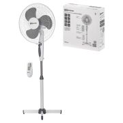 Вентилятор напольный ВП-03 «Тайфун» H1,25 м, D40 см, 40 Вт, 230 В, пульт ДУ, таймер, серый, TDM