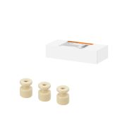 Керамический изолятор для ретро провода  «ЭКО» сосна (10шт) TDM