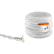 Ретро провод «Эко» TV + Internet  витой, белый (45м) TDM