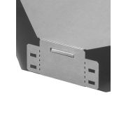 Поворот на 90 град. горизонтальный 80х400 мм TDM