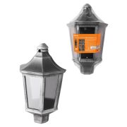 Светильник садово-парковый НБУ 06-60-003 настенный, пластик, расс. поликарбонат, серебро TDM