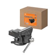 Тиски слесарные, поворотные, c наковальней, 125 мм, «Рубин», TDM