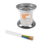Провод ПВС 3х1 ГОСТ на катушке (200м), белый TDM