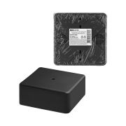 Коробка распаячная КР 100х100х44 ОП черная, IP40, инд. штрихкод TDM