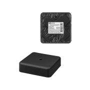 Коробка распаячная КР 75х75х20 ОП черная, IP40, инд. штрихкод TDM