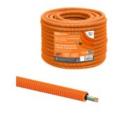 Электротруба гофрированная ПНД d20оранж., с кабелем ВВГ-Пнг(А)-LS 3х2,5ок(N,PE)-0,66 ГОСТ (100м) TDM