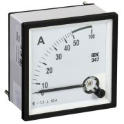 Амперметр Э47 72х72мм 50А кл. точн. 1.5 IEK IPA10-6-0050-E